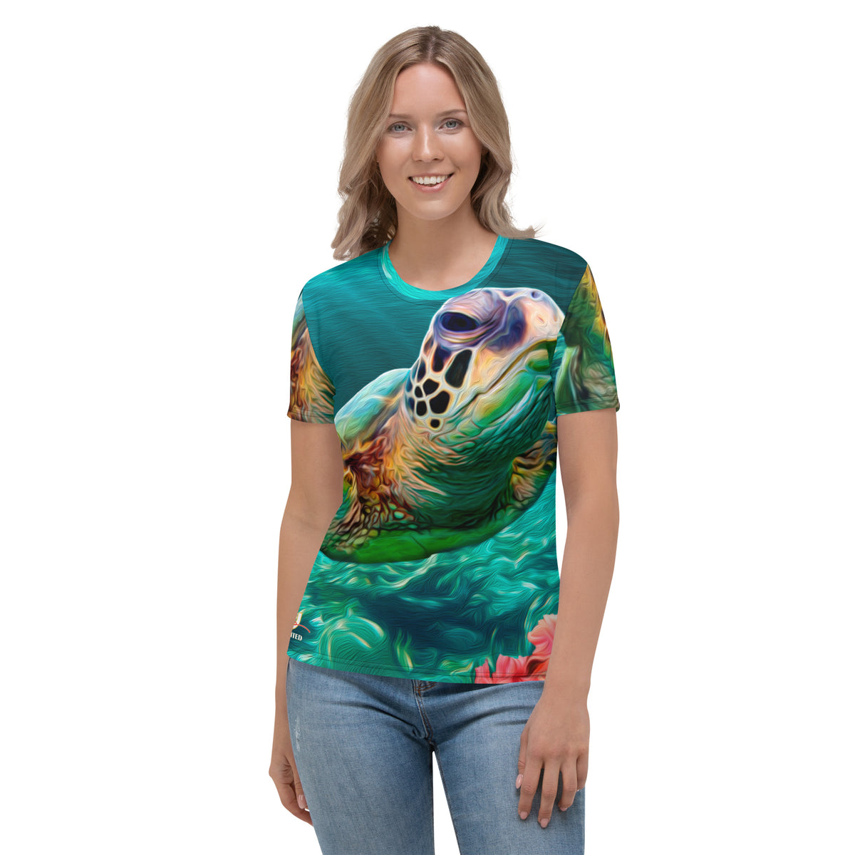 Sea Cruise Sea Turtle Women&#39;s All Over Printed Tee