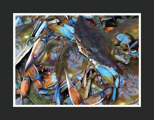 King of the Hill Blue Crab Wall Art - JWB Art Unlimited