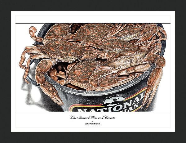 Like Steamed Peas & Carrots Crab Wall Art - JWB Art Unlimited