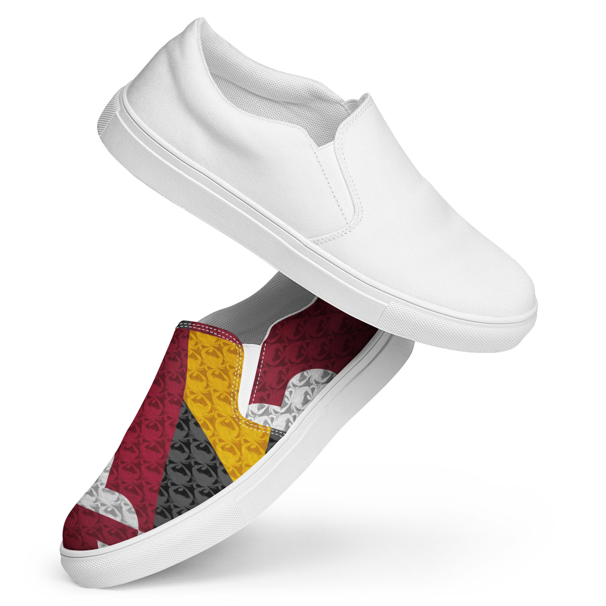 Women’s slip-on canvas shoes - Maryland Flag Design