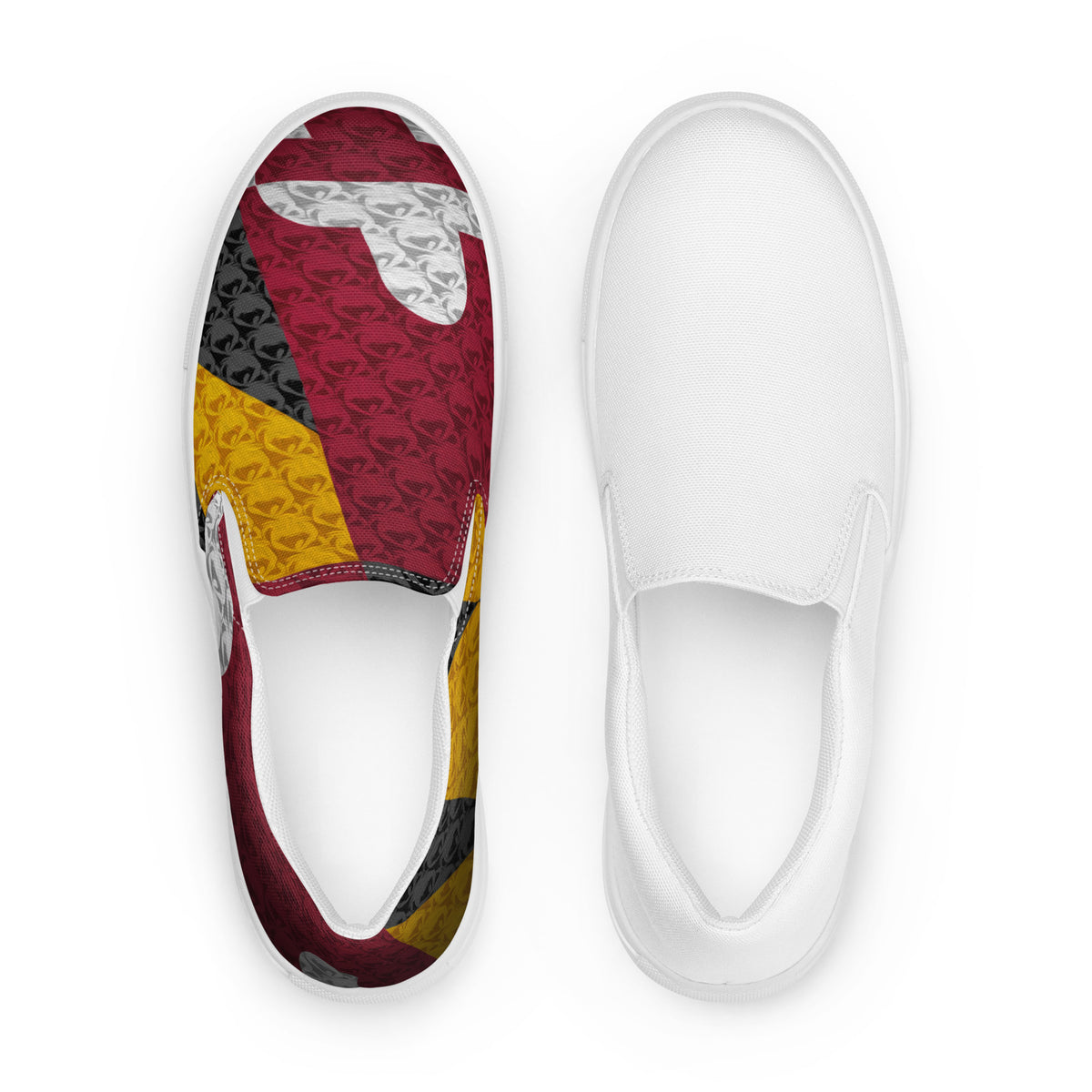 Women’s slip-on canvas shoes - Maryland Flag Design