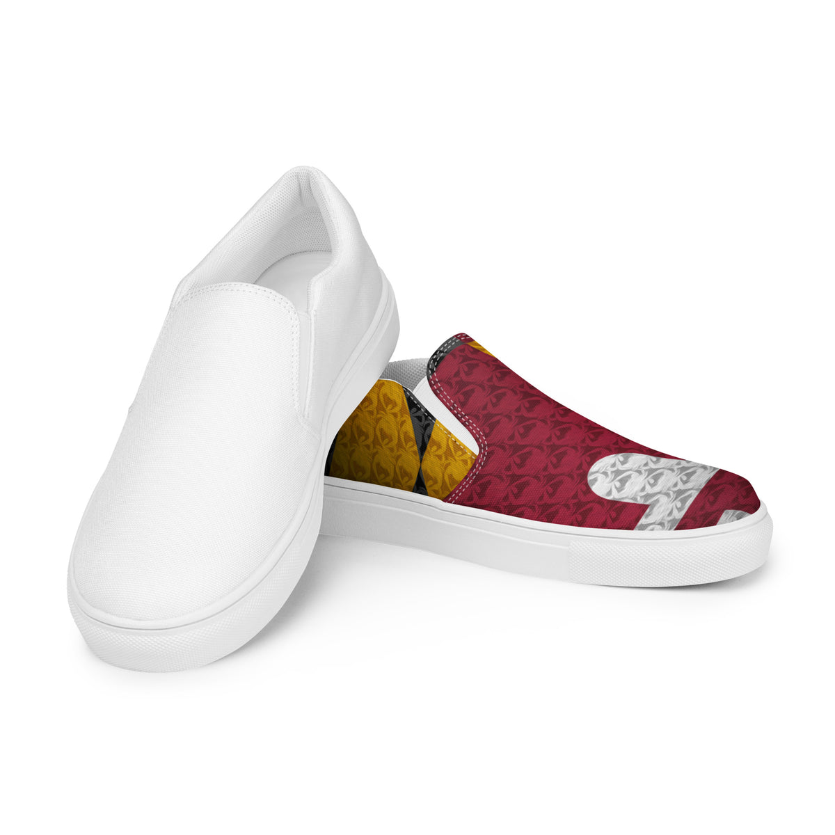 Women’s slip-on canvas shoes - Maryland Flag Design