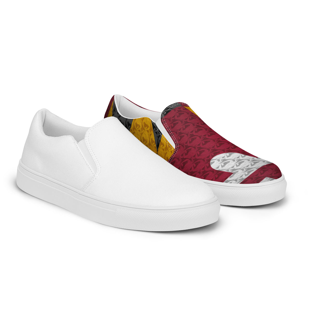 Women’s slip-on canvas shoes - Maryland Flag Design